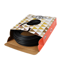 GAINE DIAMETRE EXT. 6MM DIAMETRE INT. 3.2MM - NOIR (ROULEAU DE 30 METRES)