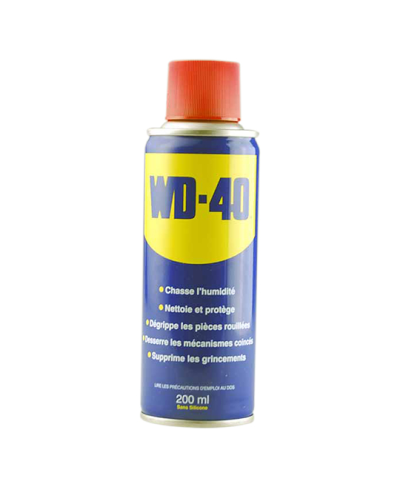 HUILE/LUBRIFIANT MULTIFONCTION WD40  200ML (AEROSOL)