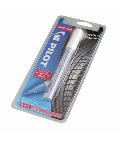 CRAYON/MARQUEUR PNEU PILOT BLANC