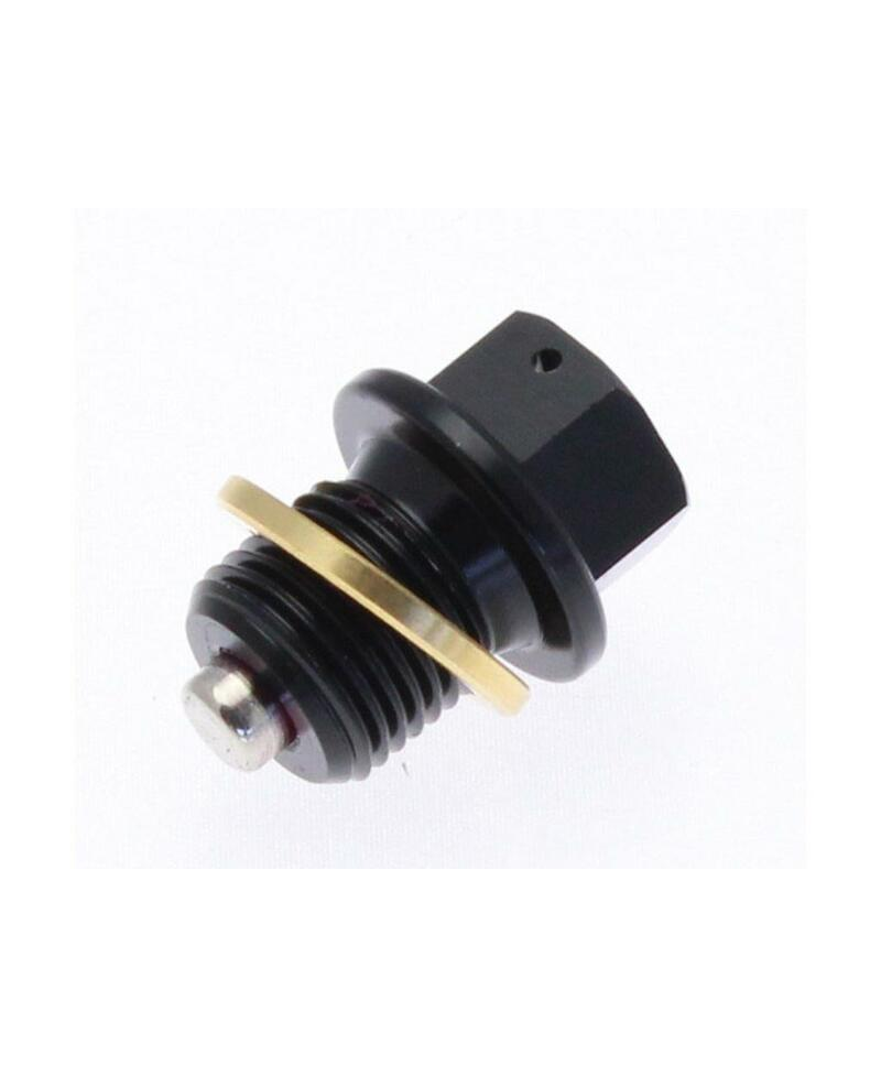 Bouchon de vidange TECNIUM aimante - aluminium noir M12x1,5x13 L35-643