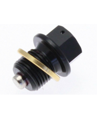 Bouchon de vidange TECNIUM aimante - aluminium noir M10x1,5x14 L35-646B