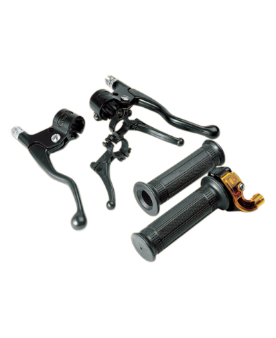 KIT LEVIER/POIGNEE/DECOMPRESSEUR/STARTER CYCLO TUN'R MINI TARGA NOIR