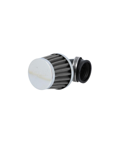FILTRE A AIR ACIER POLINI TYPE K&N D.34 COUDE 90°