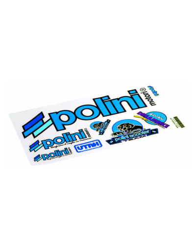 AUTOCOLLANT MARQUE POLINI (PLANCHE 30X17CM)