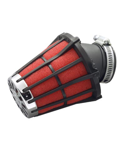 FILTRE A AIR MALOSSI E5 PHBN/PHVA D.30-36 NOIR MOUSSE ROUGE (SAUF PEUGEOT)