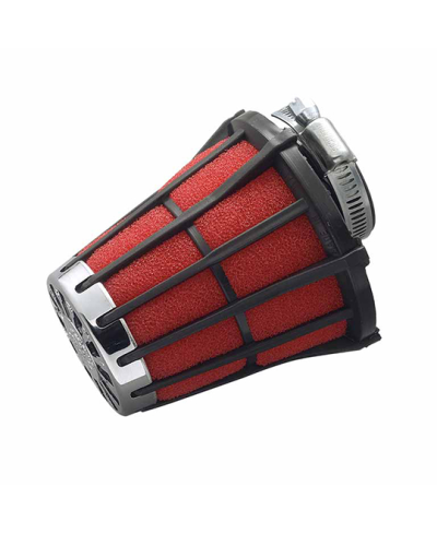 FILTRE A AIR MALOSSI E5 PHBG D.15-21 NOIR MOUSSE ROUGE