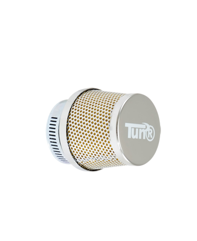 FILTRE A AIR TUN'R D28-35 CONIQUE GRILLE DROIT CHROME/CHROME