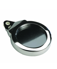 SUPPORT/PORTE VIGNETTE ASSURANCE/CRIT'AIR TUN'R ALU CHROME (ROND)