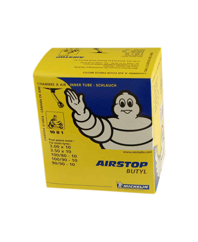 CHAMBRE A AIR SCOOTER 12" 3.00-3.50 X 12 MICHELIN AIRSTOP 12B1 (VALVE COUDEE 150°)
