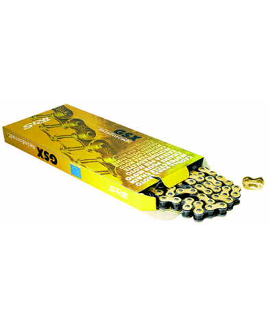 CHAINE CYCLO 415 IRIS GSX 108M RENFORCEE OR