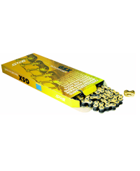 CHAINE CYCLO 415 IRIS GSX 108M RENFORCEE OR