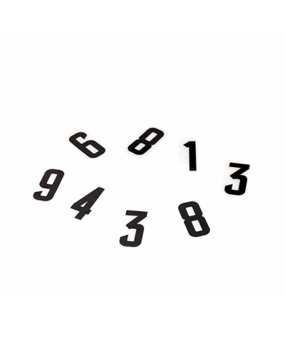 NUMERO PROPLAQUES/PPI 45MM 7 NOIR (X50)