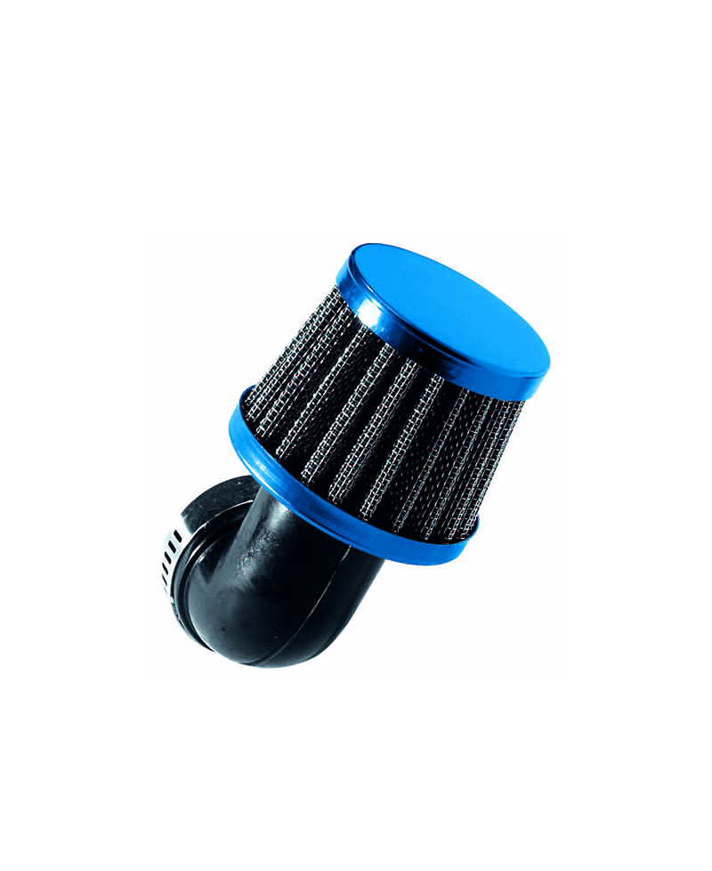 FILTRE A AIR TUN'R D28-35 CONIQUE KN PM COUDE 90° BLEU