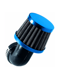 FILTRE A AIR TUN'R D28-35 CONIQUE KN PM COUDE 90° BLEU