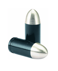 CAPUCHON/BOUCHON VALVE TUN'R OBUS LISSE NOIR (X2)