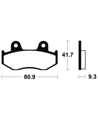 Plaquettes de frein TECNIUM Performance metal fritte - MR209 MR209