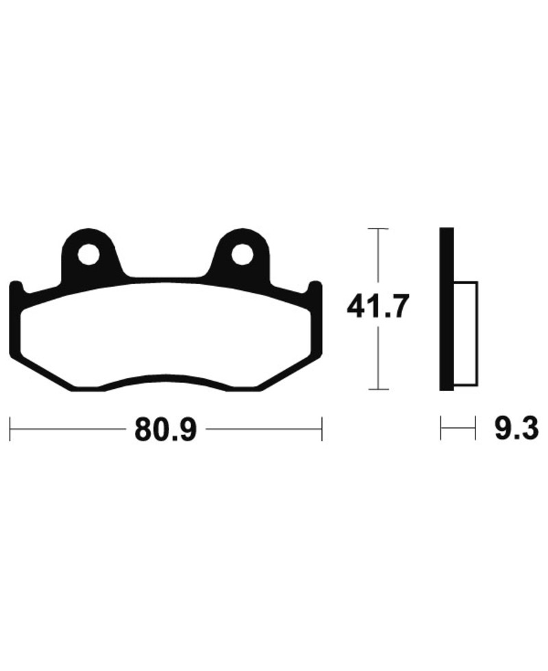 Plaquettes de frein TECNIUM Performance metal fritte - MR209 MR209