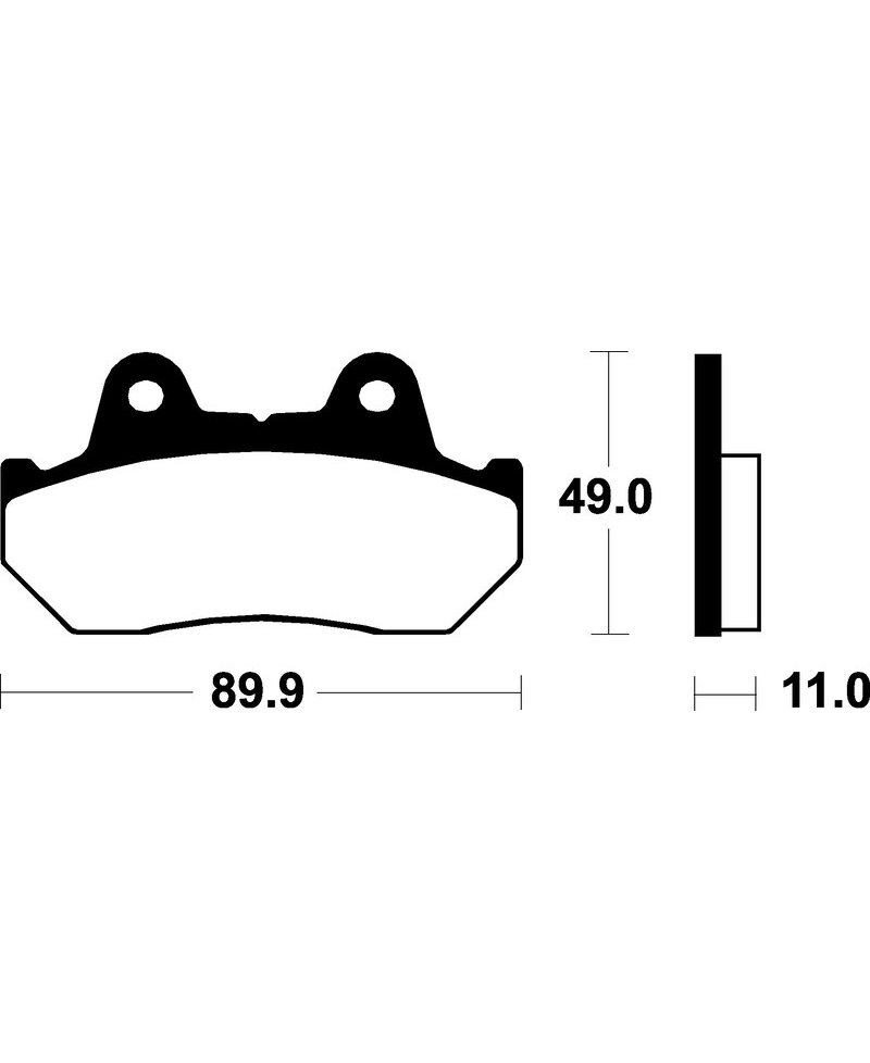 Plaquettes de frein TECNIUM Scooter organique - ME42 ME42