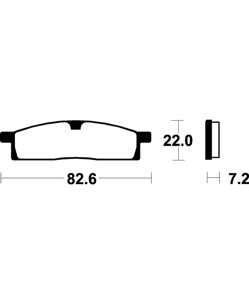 Plaquettes de frein TECNIUM Scooter organique - ME89 ME89