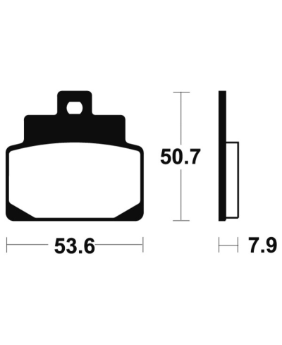 Plaquettes de frein TECNIUM Maxi Scooter metal fritte - MSS248 MSS248