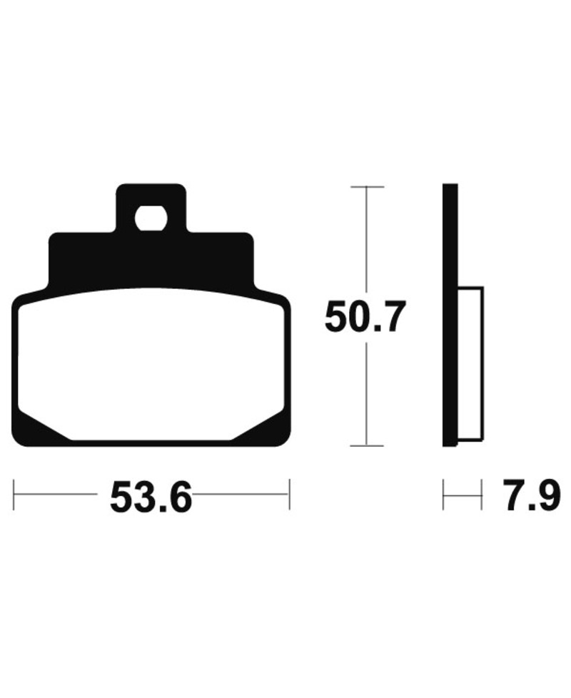 Plaquettes de frein TECNIUM Maxi Scooter metal fritte - MSS248 MSS248