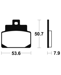 Plaquettes de frein TECNIUM Maxi Scooter metal fritte - MSS248 MSS248