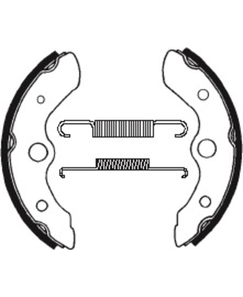 Mâchoires de frein TECNIUM Quad organique - BA044 BA044