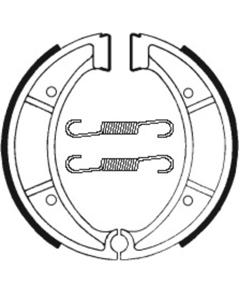 Mâchoires de frein TECNIUM Street/Off-Road organique - BA117 BA117