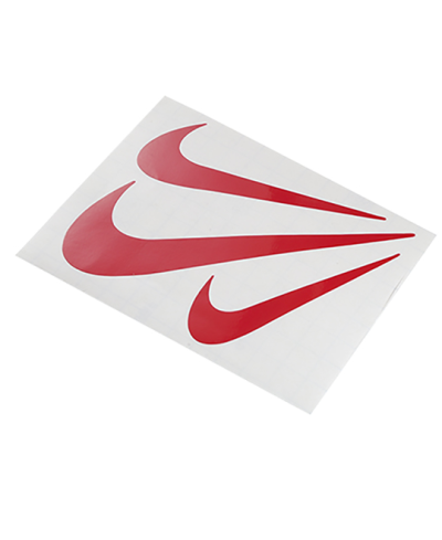 AUTOCOLLANT VIRGULE ROUGE (10X12CM)