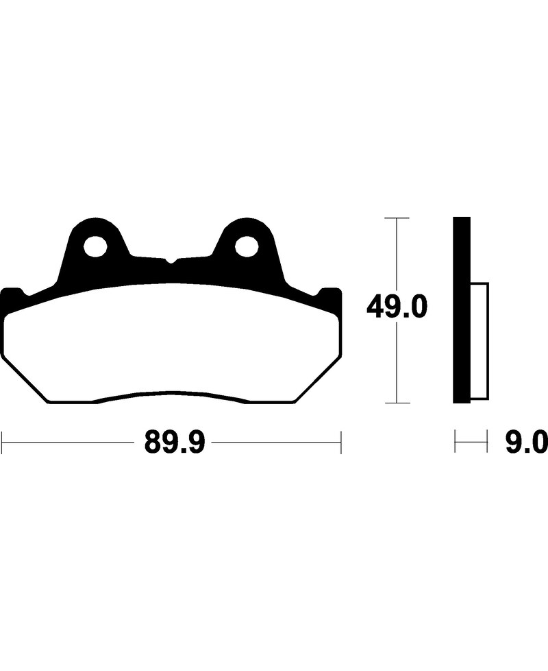 Plaquettes de frein TECNIUM Scooter organique - ME72 ME72