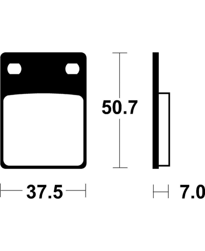 Plaquettes de frein TECNIUM route organique - MA106 MA106
