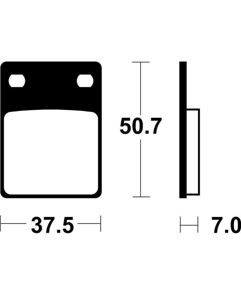 Plaquettes de frein TECNIUM route organique - MA106 MA106