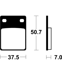 Plaquettes de frein TECNIUM route organique - MA106 MA106