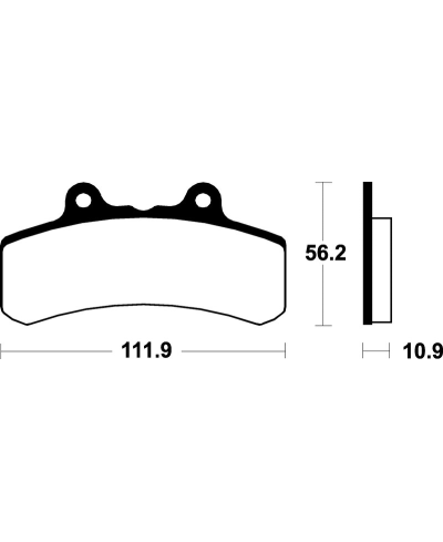 Plaquettes de frein TECNIUM route organique - MA158 MA158