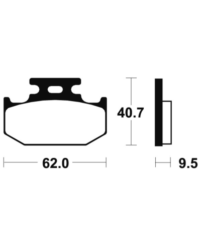 Plaquettes de frein TECNIUM route organique - MA148 MA148