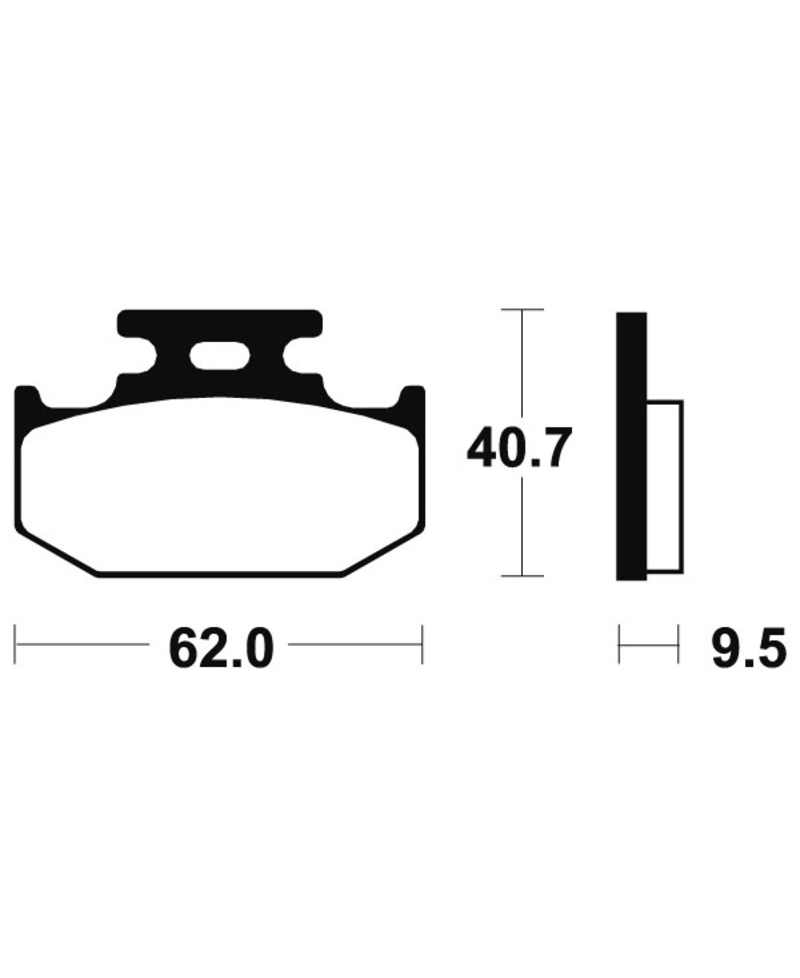 Plaquettes de frein TECNIUM route organique - MA148 MA148