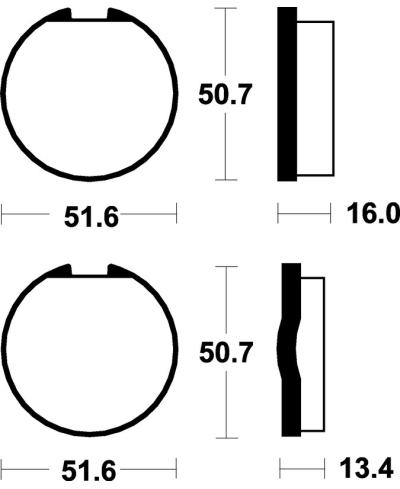 Plaquettes de frein TECNIUM route organique - MA18 MA18