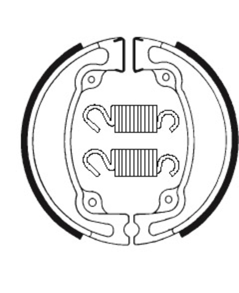 Mâchoires de frein TECNIUM Street/Off-Road organique - BA042 BA042