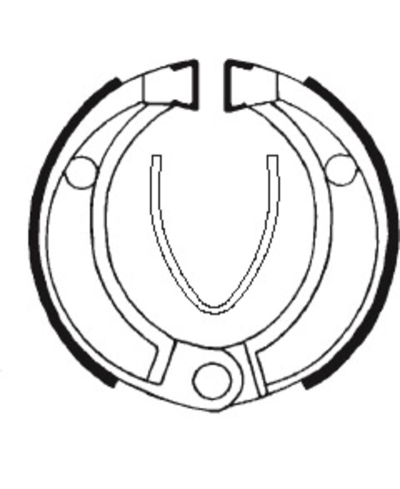 Mâchoires de frein TECNIUM Street/Off-Road/Quad organique - BA043 BA043