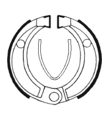 Mâchoires de frein TECNIUM Street/Off-Road/Quad organique - BA043 BA043