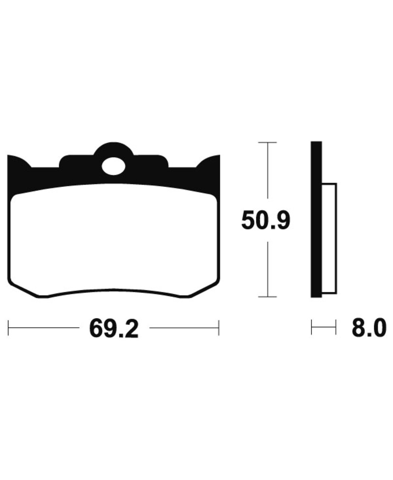 Plaquettes de frein TECNIUM Performance metal fritte - MF178 MF178