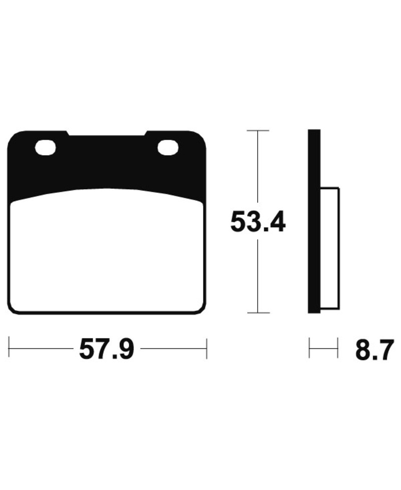 Plaquettes de frein TECNIUM Performance metal fritte - MF77 MF77