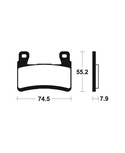 Plaquettes de frein TECNIUM Racing metal fritte carbone - MCR394 MCR394