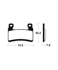Plaquettes de frein TECNIUM Racing metal fritte carbone - MCR394 MCR394