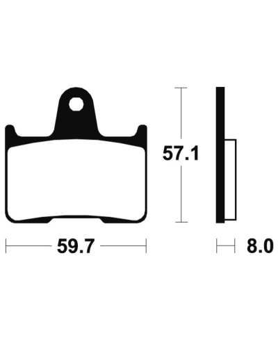 Plaquettes de frein TECNIUM Performance metal fritte - MR215 MR215