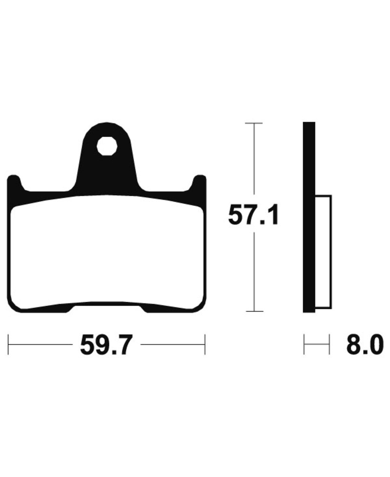 Plaquettes de frein TECNIUM Performance metal fritte - MR215 MR215