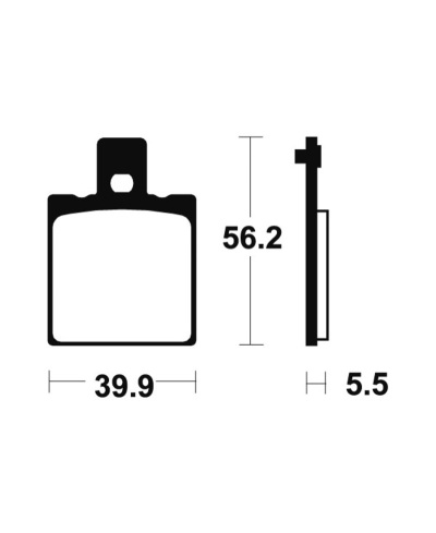 Plaquettes de frein TECNIUM route organique - MA83 MA83