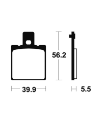 Plaquettes de frein TECNIUM route organique - MA83 MA83