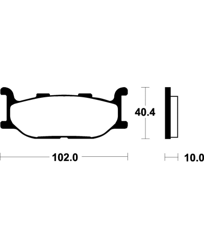 Plaquettes de frein TECNIUM Scooter organique - ME163 ME163