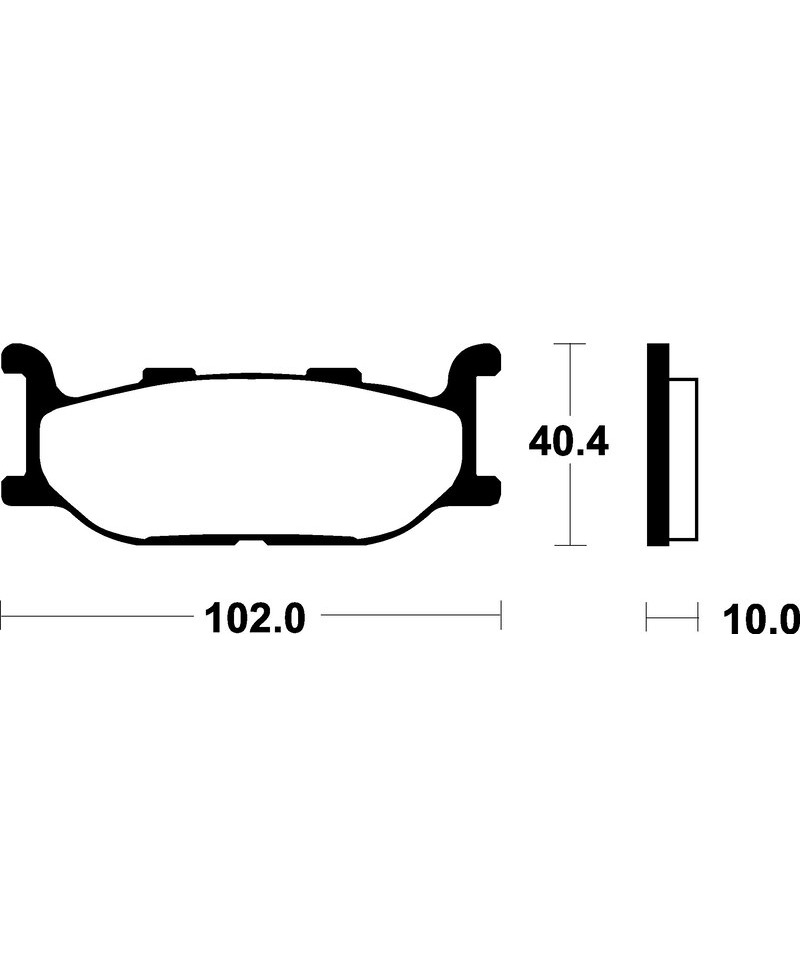 Plaquettes de frein TECNIUM Scooter organique - ME163 ME163